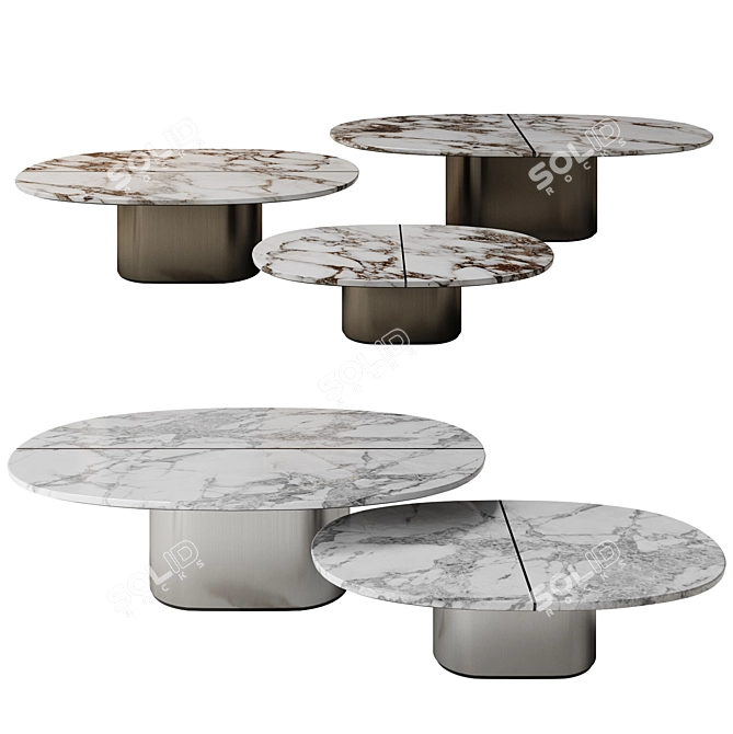 Giotto Coffee Tables by Umberto Asnago 3D model image 3