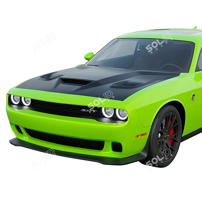 Title: Dodge Challenger SRT Hellcat Demon 3D model image 5