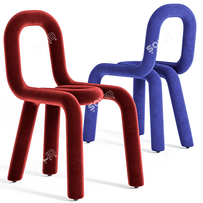 Sleek Modern BOLD Chair Design 3D model image 2