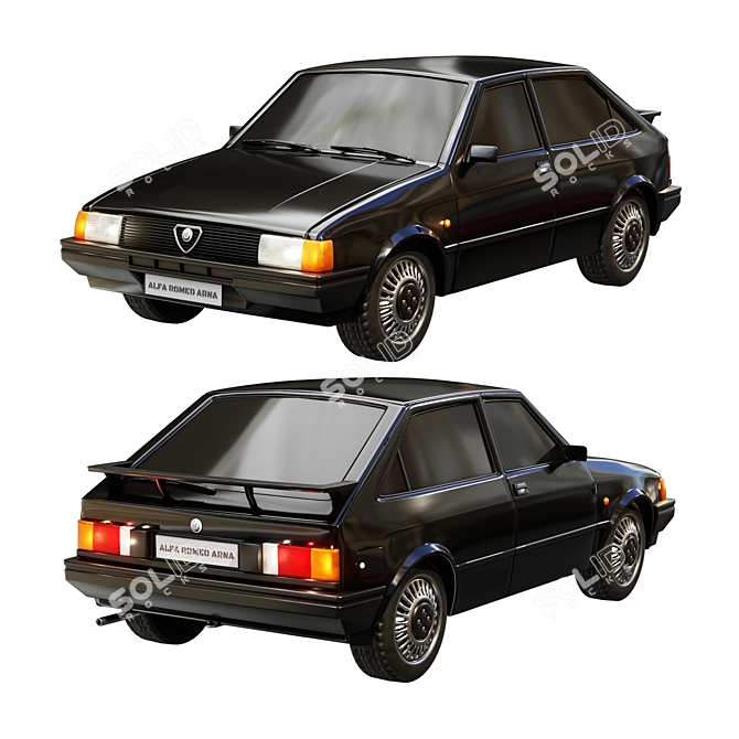 Vintage Alfa Romeo Arna Bundle 3D model image 2