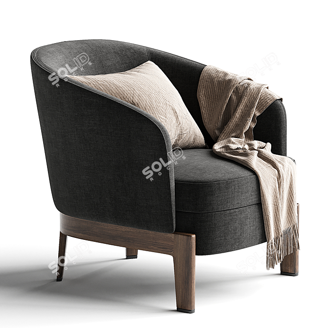 Modern Concorde Armchair Design 3D model image 2