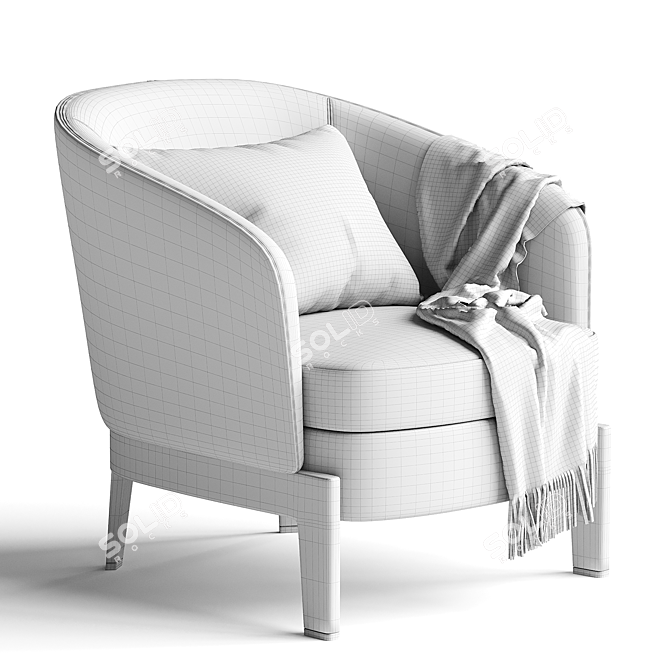 Modern Concorde Armchair Design 3D model image 3