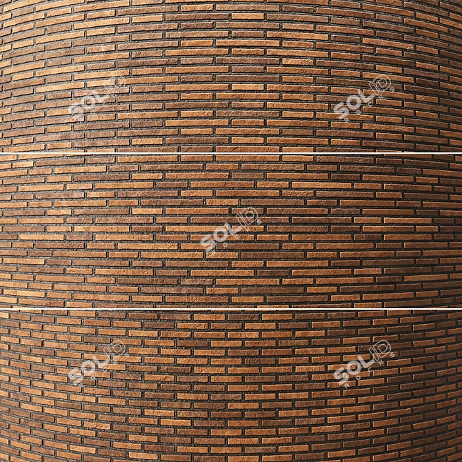 Seamless Brick Texture Set 3D model image 4