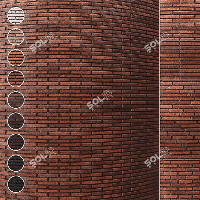 Seamless Brick Texture Pack 3D model image 1