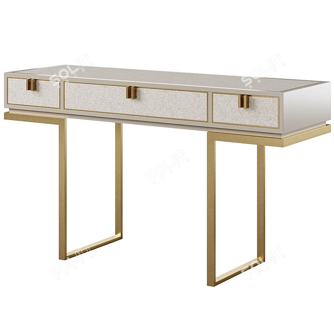 Sleek Deville Console Furniture Piece 3D model image 1