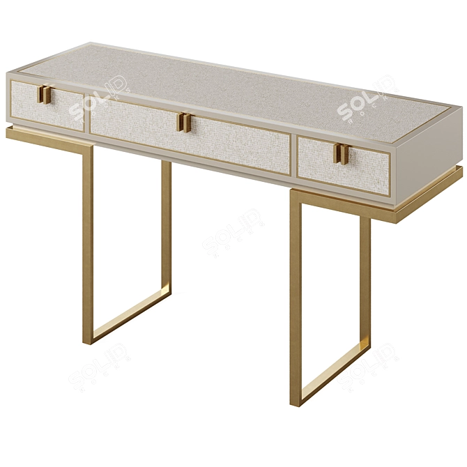 Sleek Deville Console Furniture Piece 3D model image 4