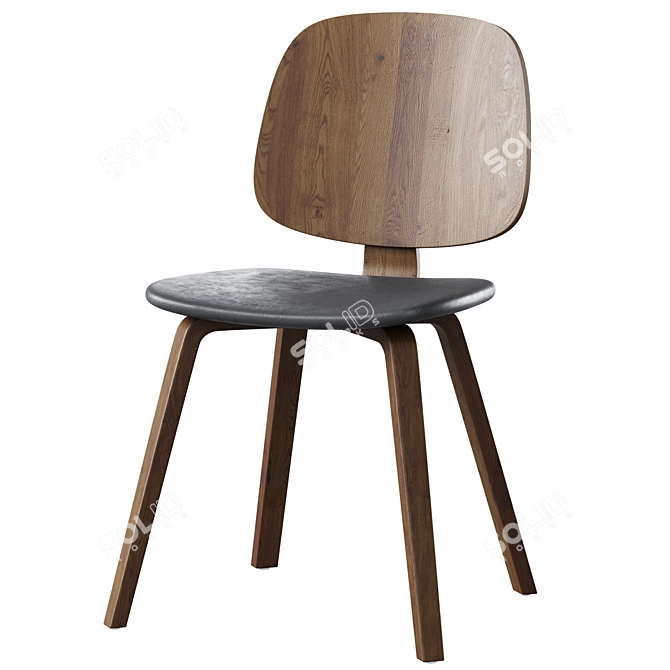 Malme Chair: Modern Elegance Redefined 3D model image 4