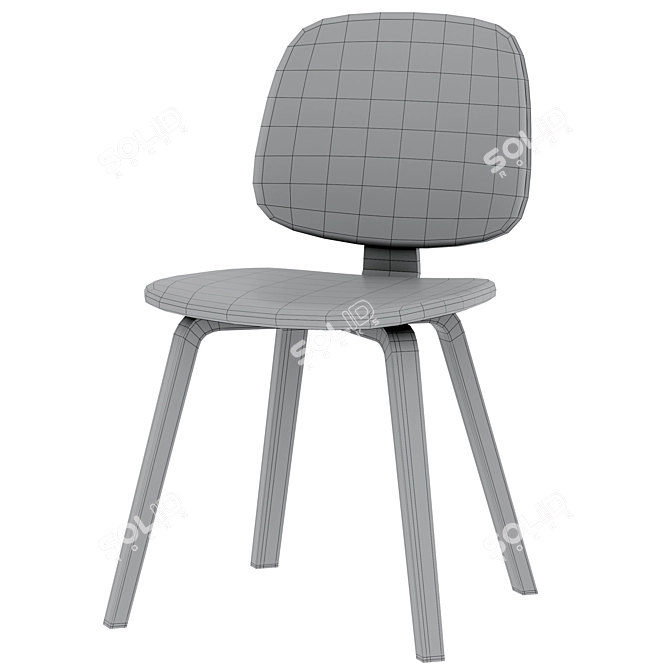 Malme Chair: Modern Elegance Redefined 3D model image 5