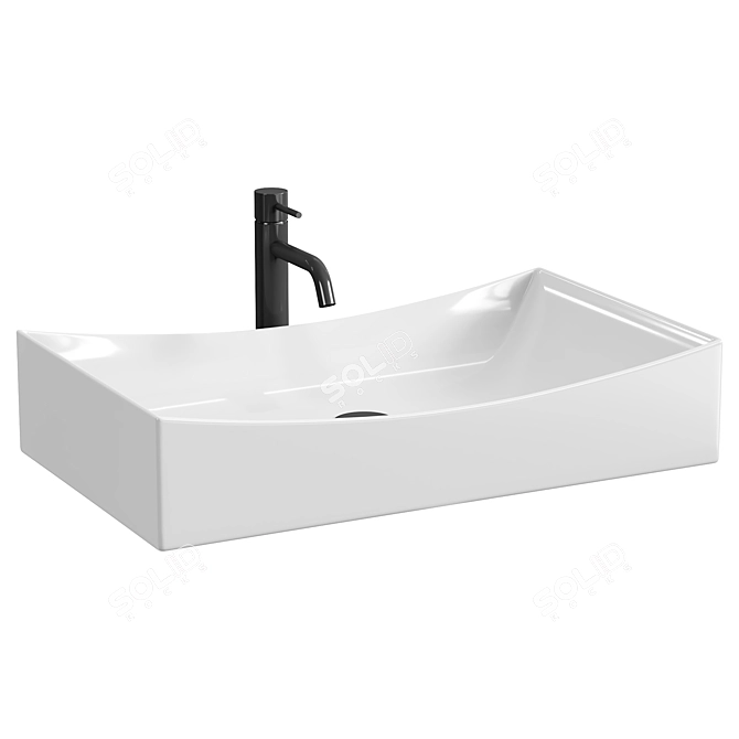 Impero 2 N Wash Basin盅Sacred White 3D model image 2