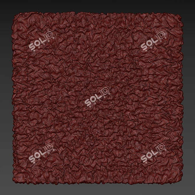 Draperied Wall Decor Panel 3D model image 6