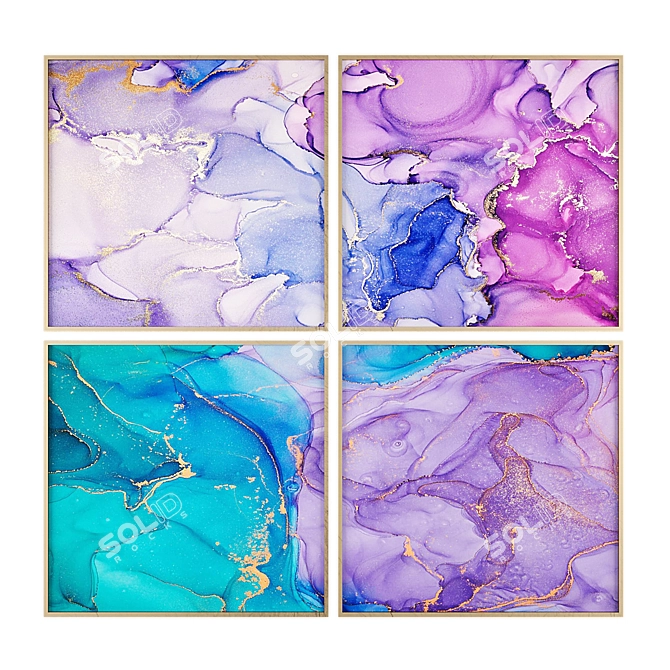 Modern Art Collection 3D model image 2