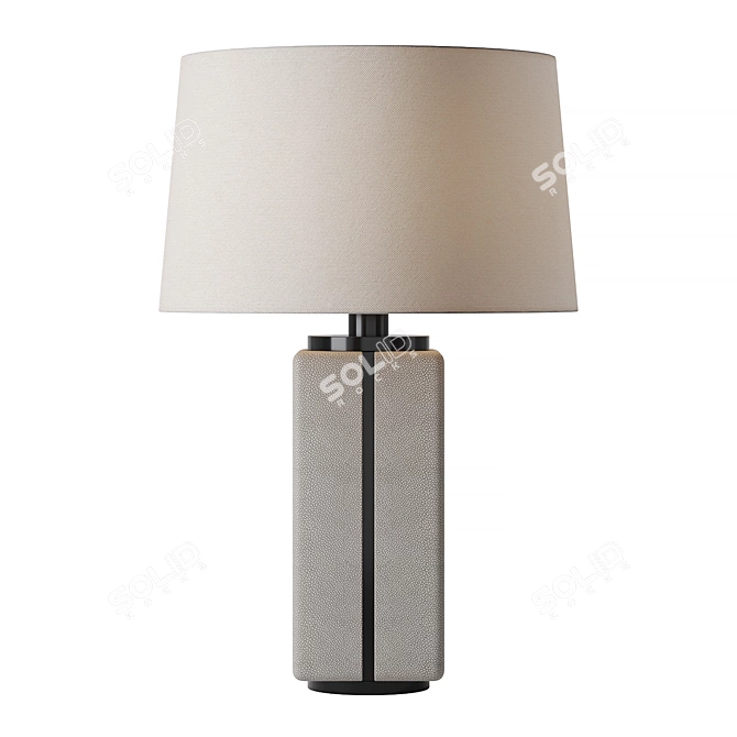 Shagreen Canister Table Lamp 3D model image 1