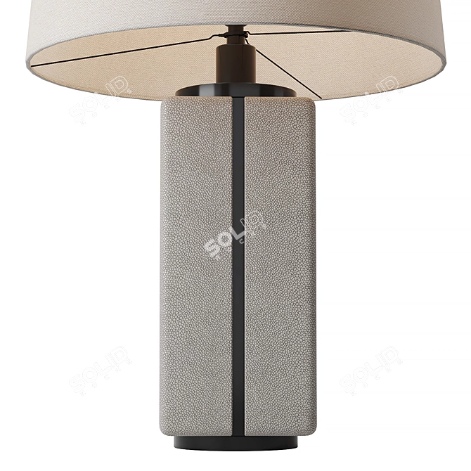 Shagreen Canister Table Lamp 3D model image 2