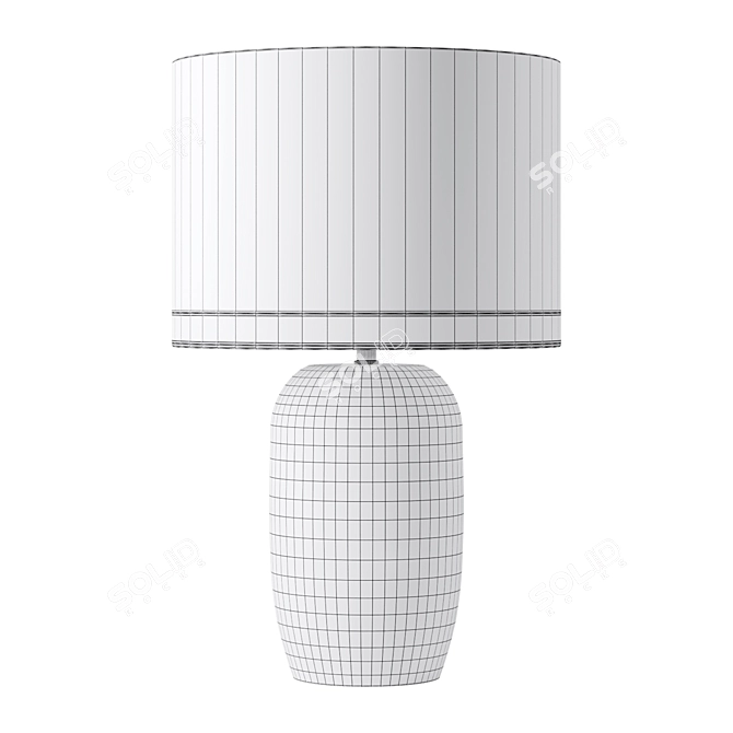 Desert-inspired Ceramic Table Lamp 3D model image 3