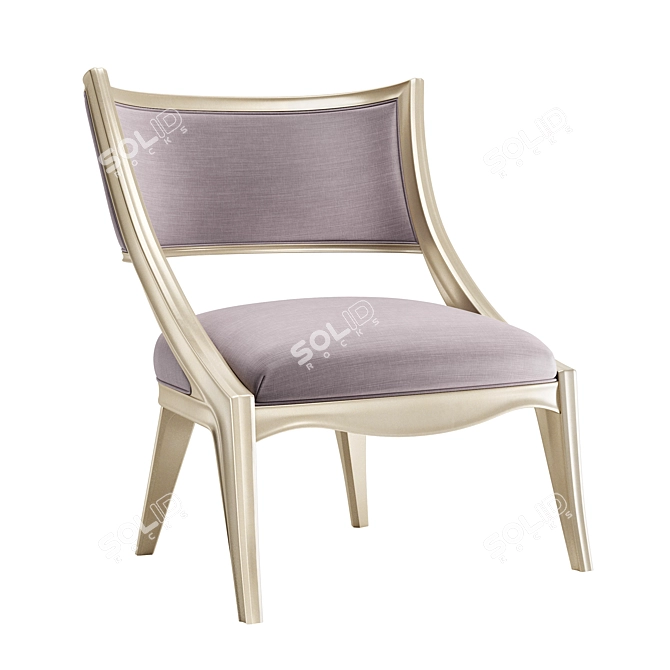 Modern Grey Adela Chair Dreamy 3D model image 1