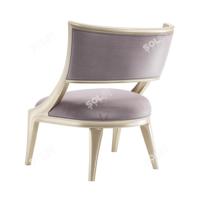 Modern Grey Adela Chair Dreamy 3D model image 2