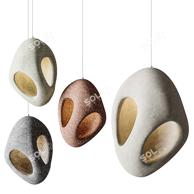 Contemporary Cristina Pendant Light 3D model image 1