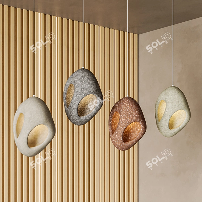 Contemporary Cristina Pendant Light 3D model image 2