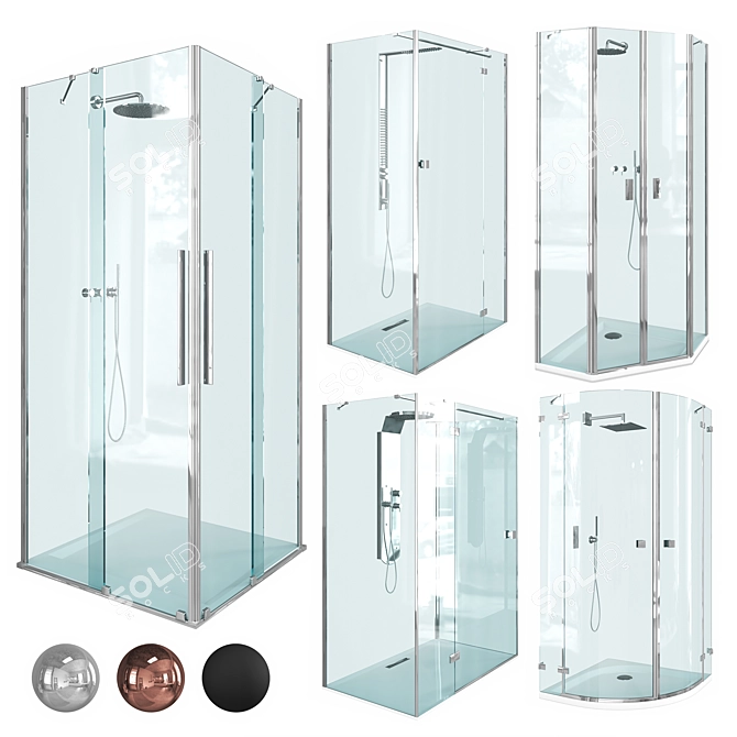 Radaway Shower Enclosure Collection 3D model image 1