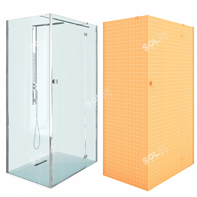 Radaway Shower Enclosure Collection 3D model image 5