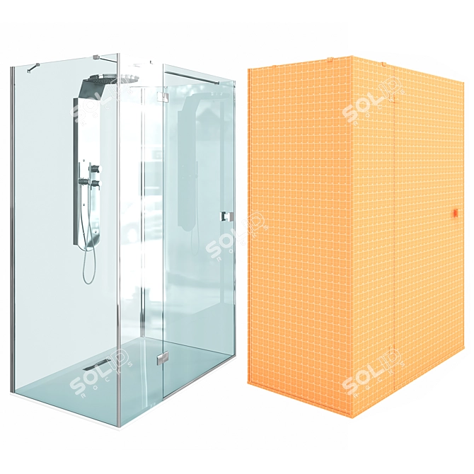 Radaway Shower Enclosure Collection 3D model image 7