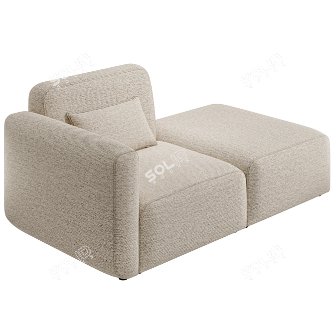 Neom Modular Sofa Beige 3D model image 1