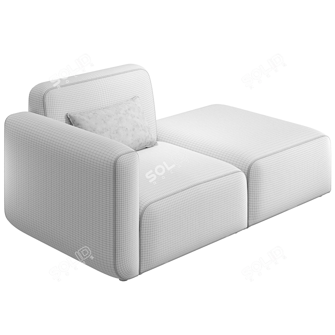 Neom Modular Sofa Beige 3D model image 2