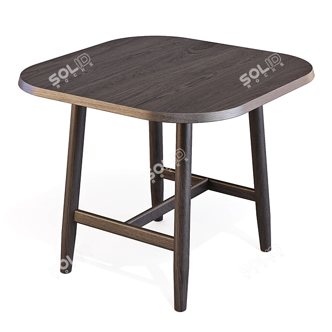 Kimua Oak Dining Table Collection 3D model image 4