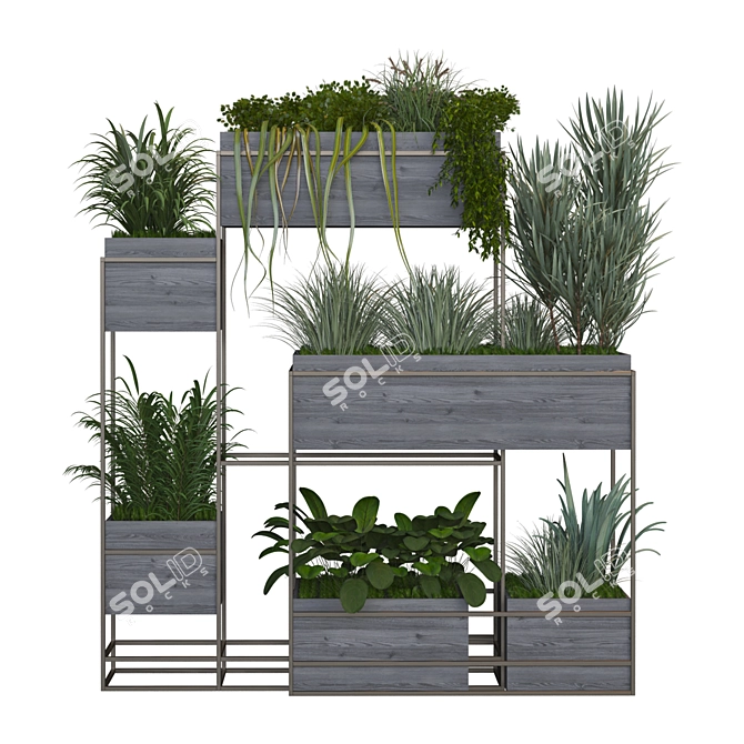 Vertical Plant Set 332 - 2015 3D model image 2