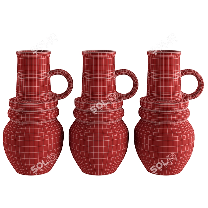 Vienna Vases Set 3 Max 3D model image 3