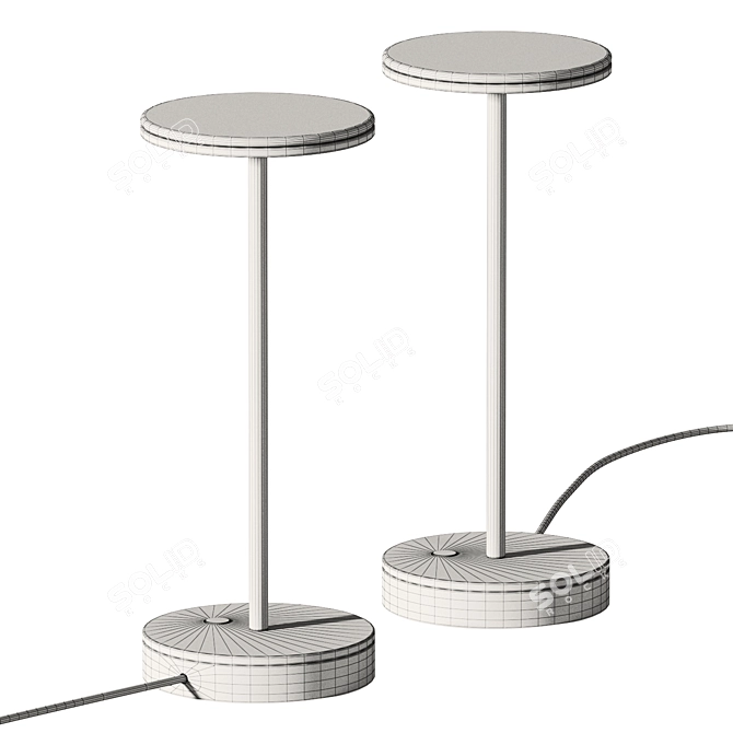 Gemini Stone Metal Lamp 3D 3D model image 3