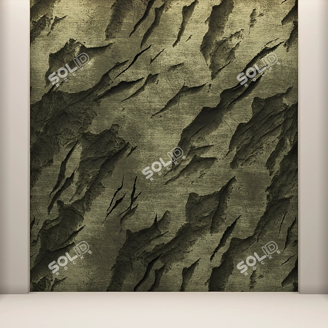 Seamless Decorative Rock Texture 3D model image 5