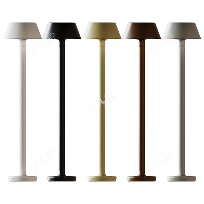 Luminous Outdoor Floor Lamp 3D model image 4