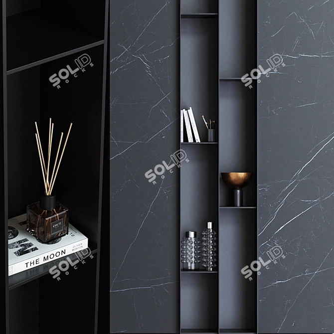 Modern TV Wall Unit 3D model image 3