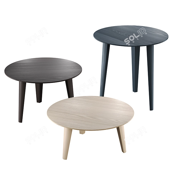 Giellesse Eddy Set 01 Coffee Tables 3D model image 1
