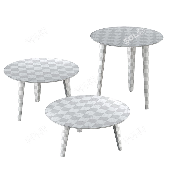 Giellesse Eddy Set 01 Coffee Tables 3D model image 5