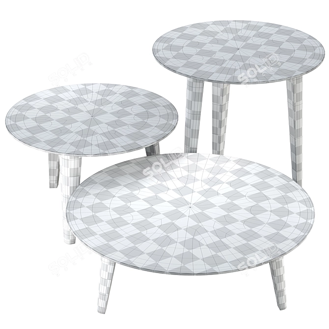 Giellesse Eddy Set 01 Coffee Tables 3D model image 8