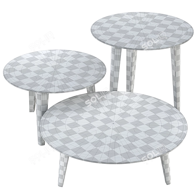 Giellesse Eddy Set 01 Coffee Tables 3D model image 17