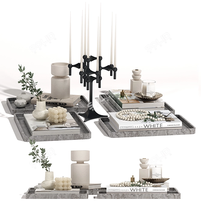 Elegant Decor Set for Stylish Interiors 3D model image 1