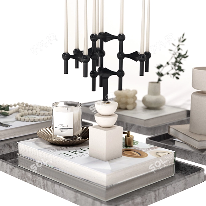 Elegant Decor Set for Stylish Interiors 3D model image 3