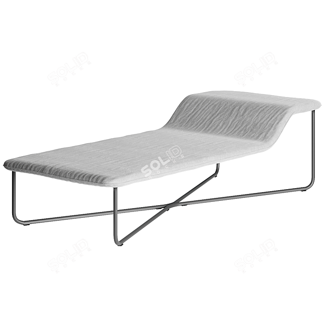 Modern Steel Rod Daybed: Clivio 3D model image 1