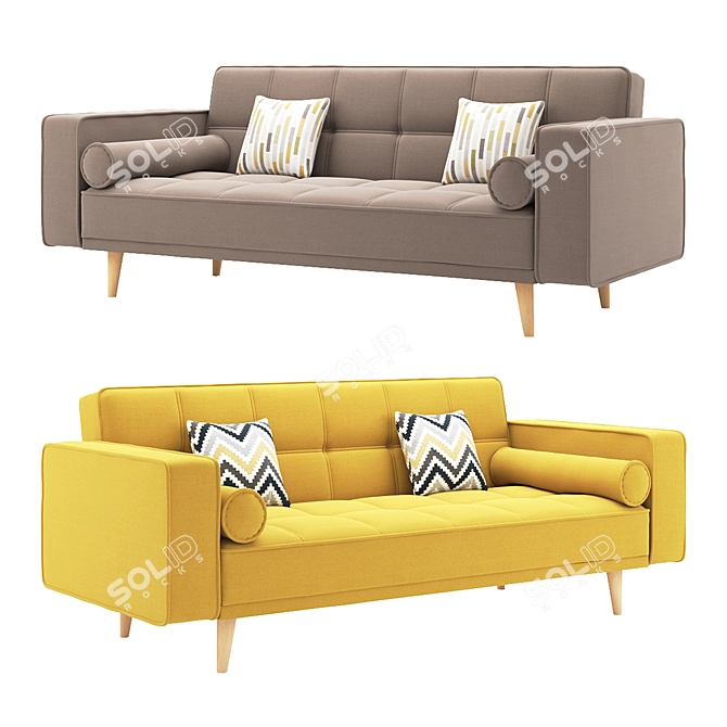 Taylor Modern Sofa Bed 3D model image 2