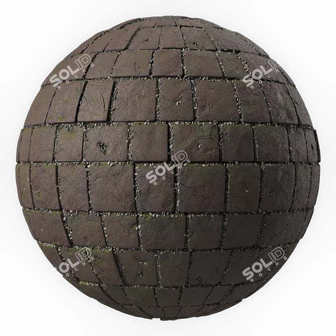 Artisan Slate Stone Paving Kit 3D model image 4