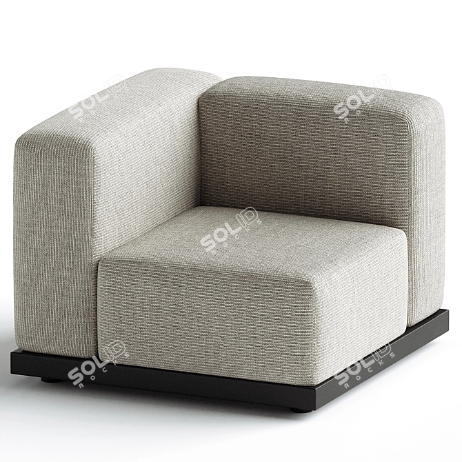 N-S02 Armchair: Karimoku Collection 3D model image 1