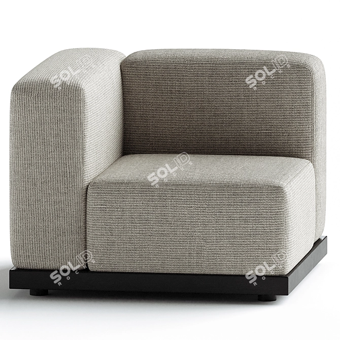 N-S02 Armchair: Karimoku Collection 3D model image 2