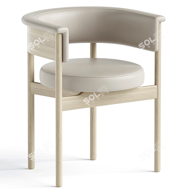 Modern Scandinavian Design Cafe Furniture 3D model image 1