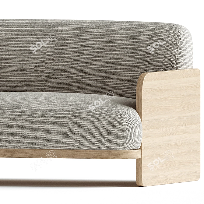 Stylish Jardan Marlo 2.5 Seater 3D model image 2