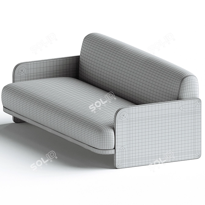 Stylish Jardan Marlo 2.5 Seater 3D model image 4