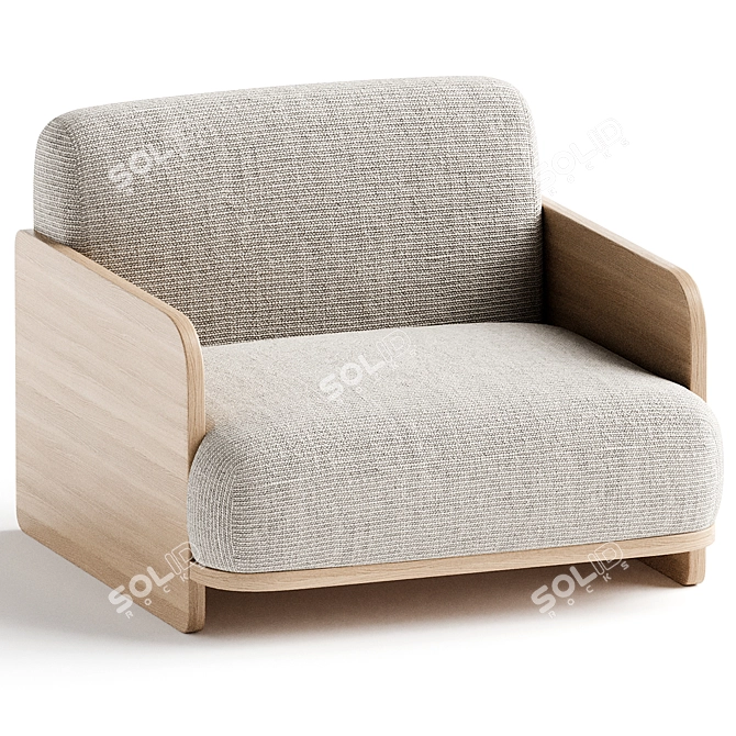 Stylish Marlo Archair for You 3D model image 1