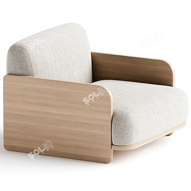 Stylish Marlo Archair for You 3D model image 2